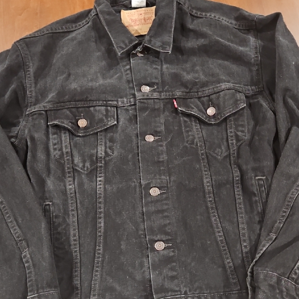 Levi's Charcoal Denim Jacket for Men